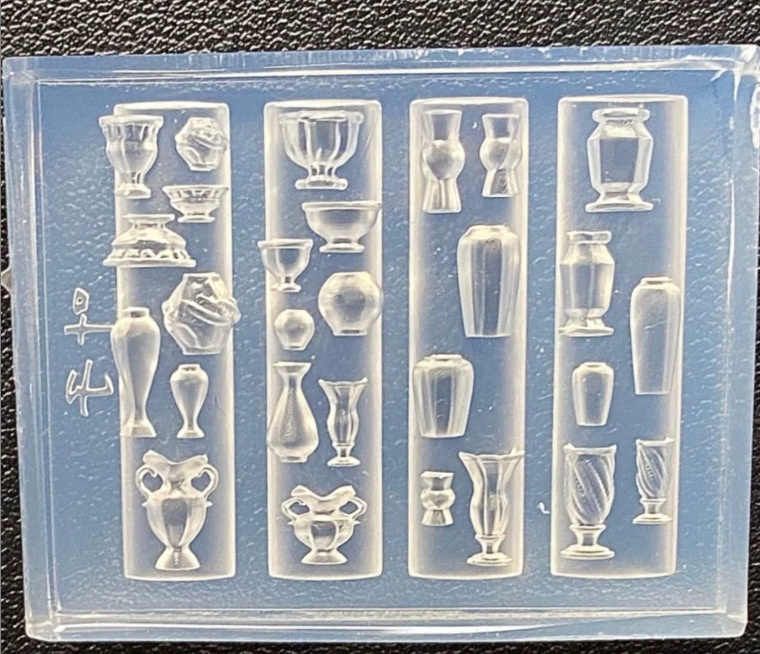 Molde de manicura amor arco en relieve flor ornamentos molde abrasivo alta permeabilidad estereoscópica DIY decoración molde de silicona