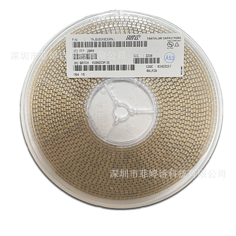 TAJD107K016RNJ D档100uF ±10% 16V 钽电容 CASE-D-7343 AVX