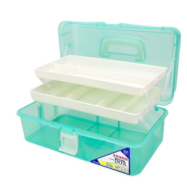 Art transparent foldable plastic storage box
