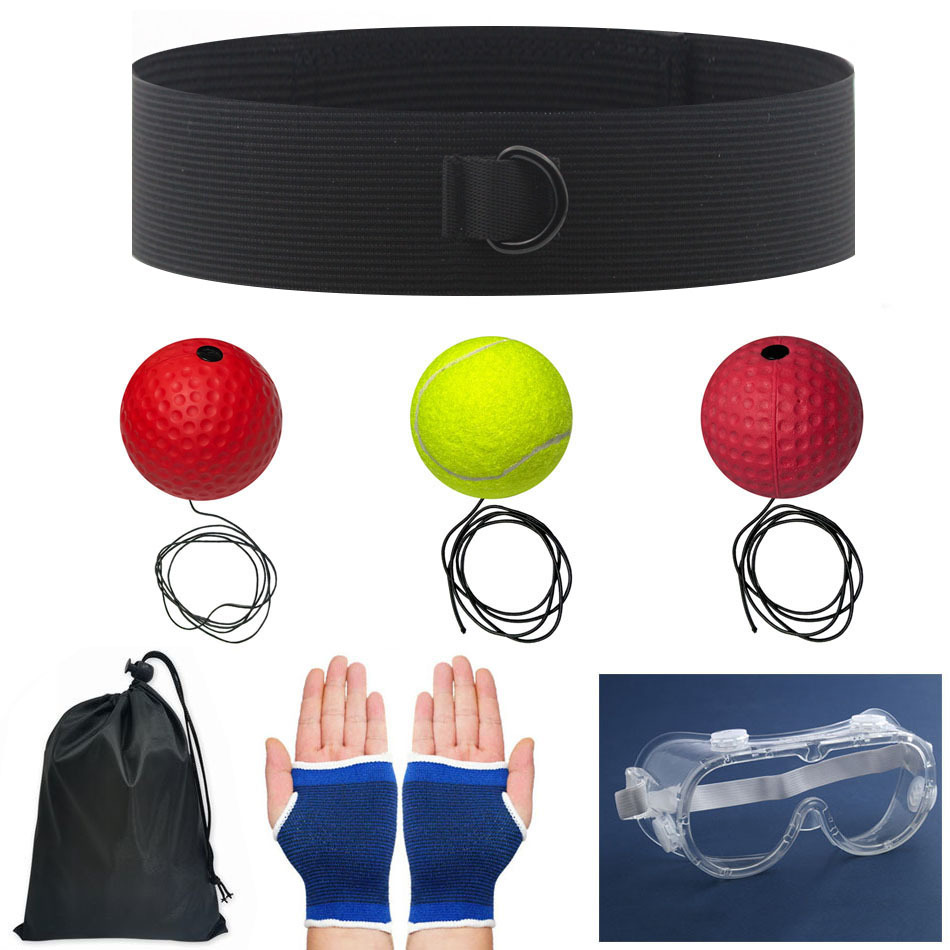 Bola de reacción de boxeo montada en la cabeza Descompresión para niños Bola de ventilación Bola de velocidad mágica Entrenamiento de habilidades para adultos Sala de fitness