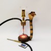 Arabic water smoke golden glasses snake mouth smoke, Shishia Hookah craftsman