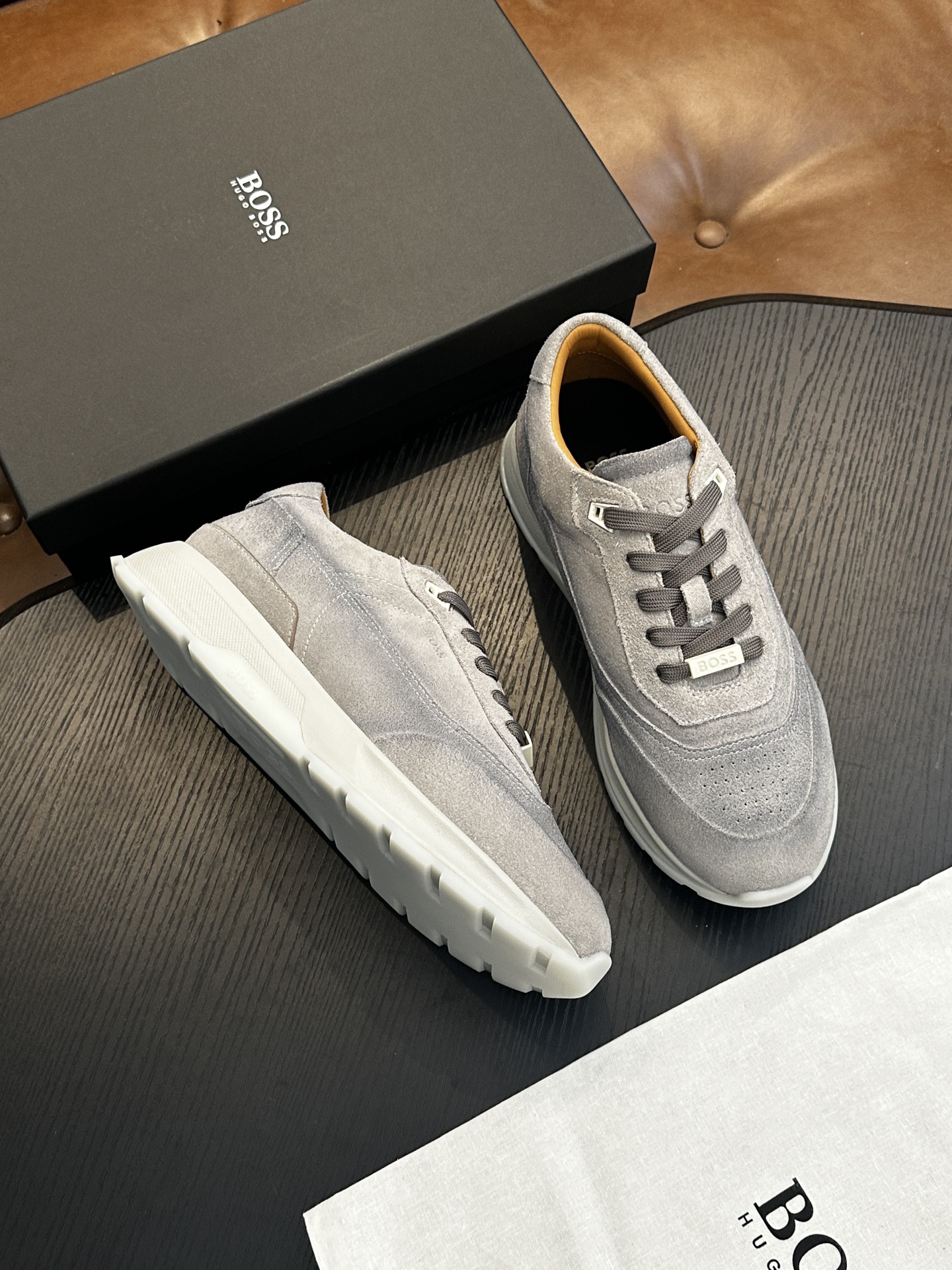 Europa 2025 zapatos de moda de hombre zapatos de piel de vaca zapatos casuales cómodos transpirables etiquetados BS personalizados