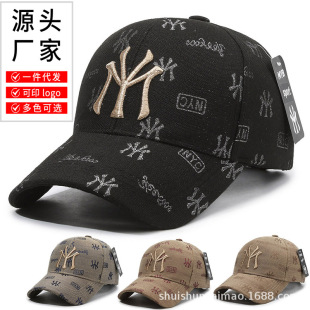 2025 new baseball cap Korean fashion letters couple cap outdoor sports sunshade hat wholesale