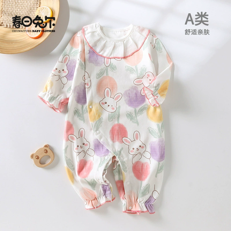 Spring overall for new born for baby girl's, autumn bodysuit for princess to go out