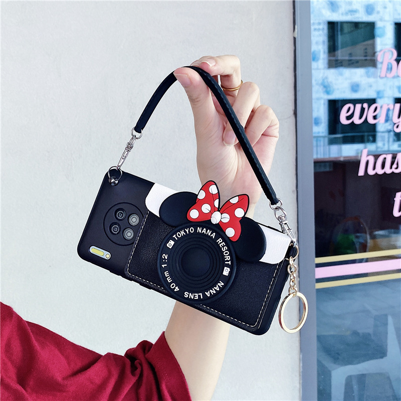 Coin Card Holder Suitable for Huawei P50 Mobile Phone Case P50Pro Backpack Style Mate40+ Crossbody Mate30 Protective Cover