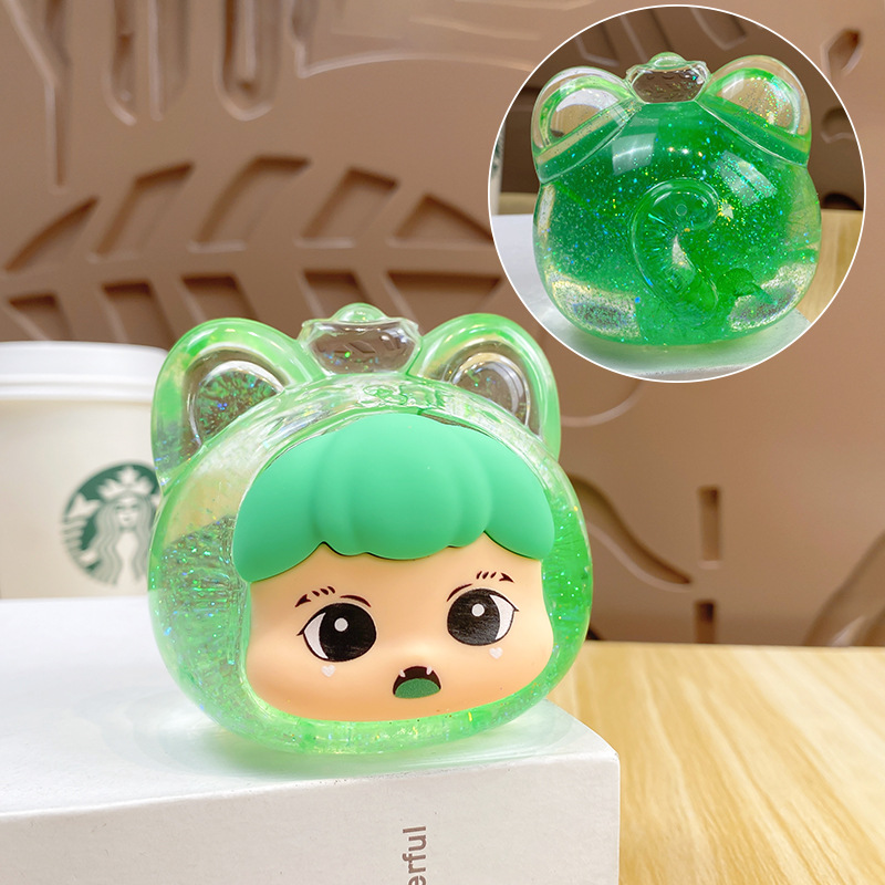 Yuan Bao Meng Meng Conejo Flor de Vida Eterna - Verde