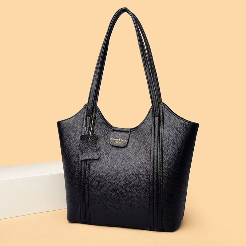 2026 New Women's Handbag Tote Bag Soft Leather Large Capacity Fashionable Versatile Women's Commuter Shoulder Underarm Bag