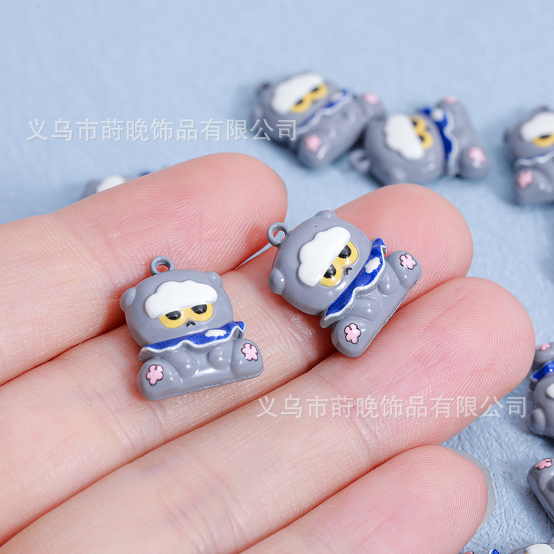 锌合金烤漆GD权志龙zoa猫咪公仔吊坠diy手机链钥匙扣手链饰品配件|undefined