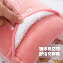 热水袋注水式暖水袋加厚防爆学生暖手宝灌水热敷可爱毛绒可拆洗
