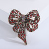 Brooch with bow, retro pin lapel pin, accessory, European style