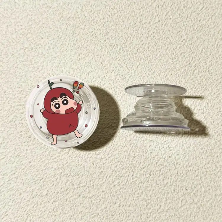 Crayón pequeño nuevo soporte de bolsa de aire redonda 360 ° rotatorio telescópico plegable soporte de teléfono móvil tipo de escritorio adhesivo