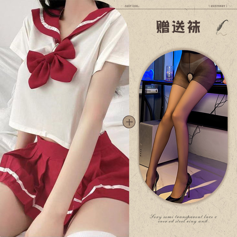 레드 + 블랙 오픈 양말