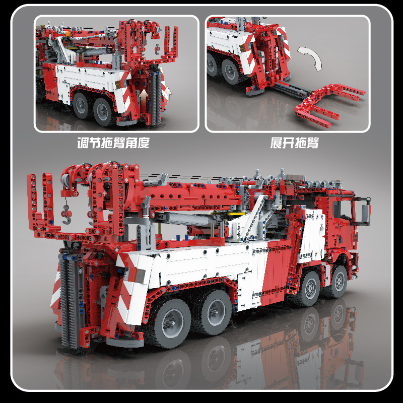 17027 gran vehículo de rescate contra incendios serie de ingeniería de astros para adultos de alta dificultad para ensamblar regalos para niños