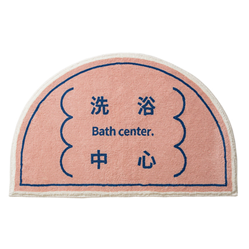 Baño lavable a máquina pareja absorbente alfombra de un solo piso Puerta de baño PET alfombra de piso suave antideslizante sin pelusa