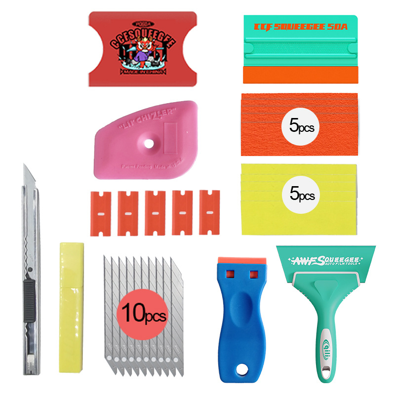 Qili Auto Film Tools Juego de raspador de película de cambio de color Juego de raspador de película solar Juego de herramientas especiales para película image 1