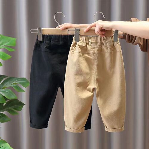 Boys' pants, spring and autumn casual trousers,  autumn new style, small and medium-sized children's sports pants, Internet celebrity baby style trendy
