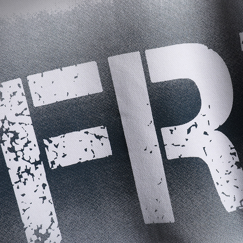 Conjunto deportivo para hombre, primavera 2024, nuevo estilo moderno juvenil, sudadera con cuello redondo y letras en degradado, conjunto informal para hombre, transfronterizo