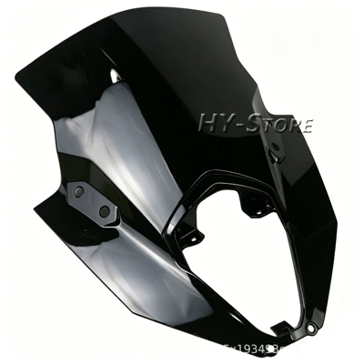 Suitable for Kawasaki Ninja650 ER6F 2020-2025 windscreen modification, windshield, windscreen deflector (Motorcycle front windshield) - black