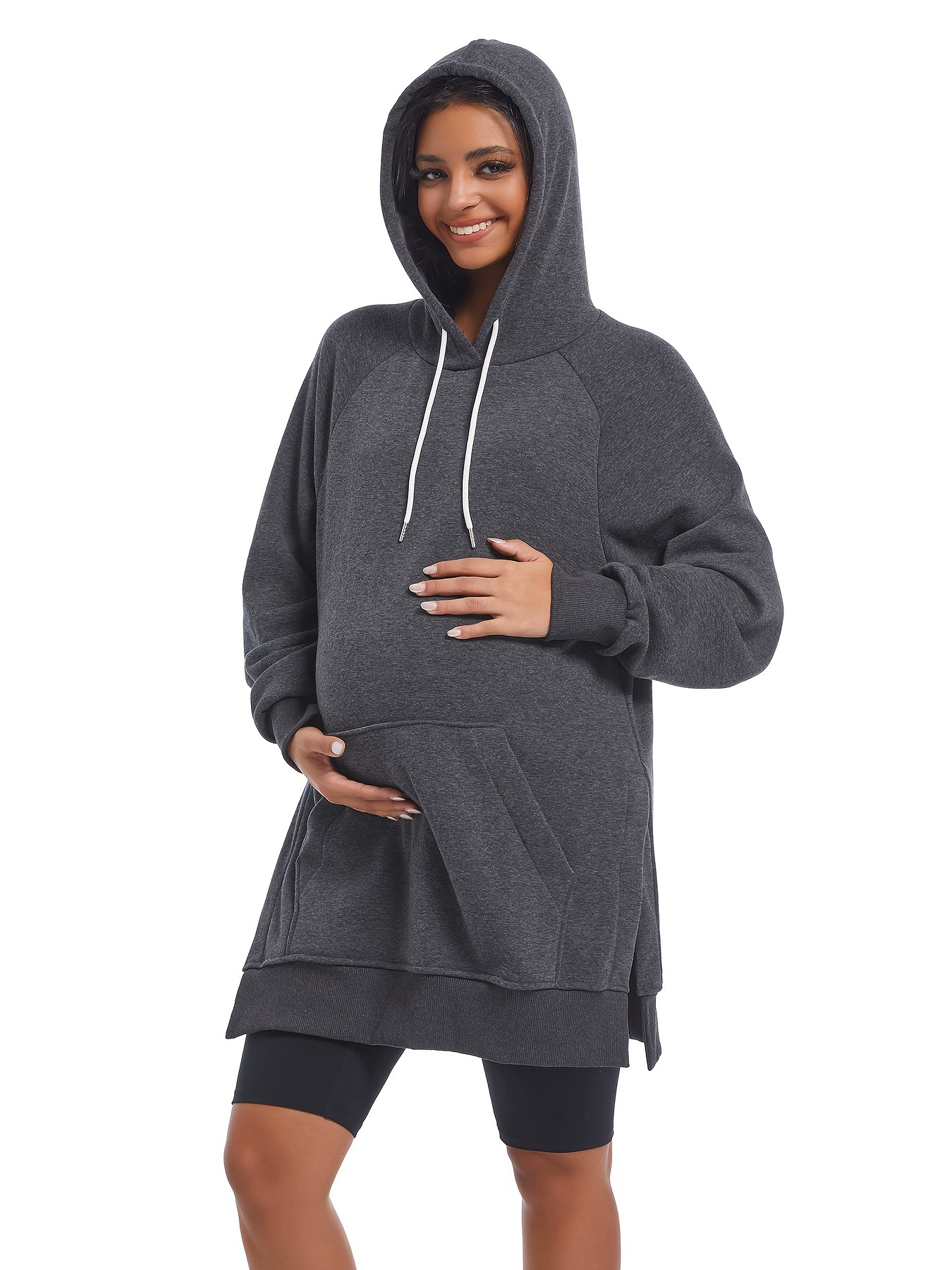 2025 новая европейская и американская женская шерстяная кофта для беременных с длинным рукавом, 1 штука