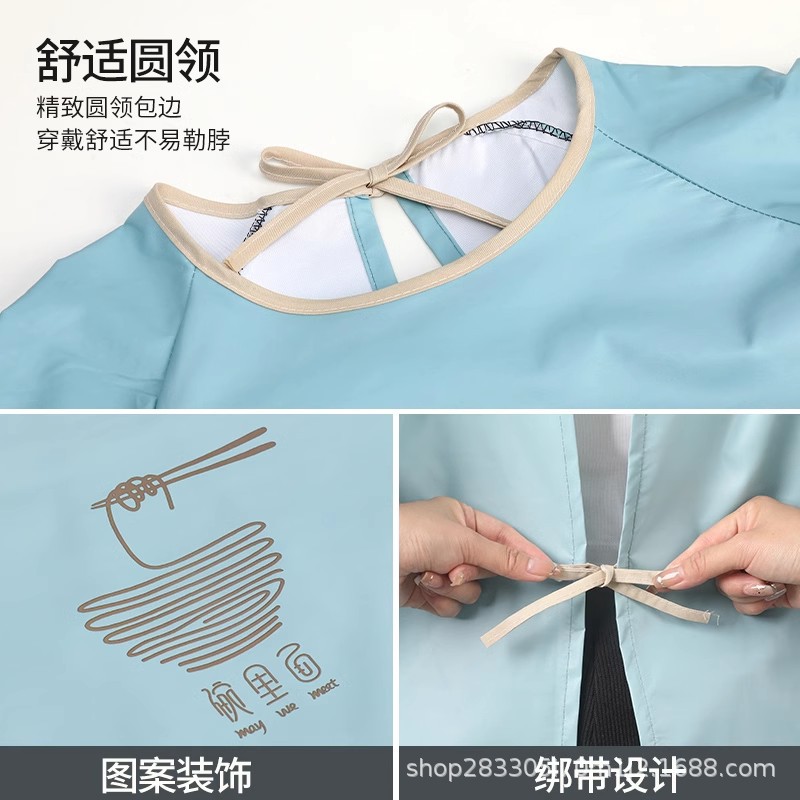 Blusa impermeable para mujer nuevo estilo de invierno delantal de manga larga cocina hogar a prueba de aceite ropa de trabajo para adultos al por mayor