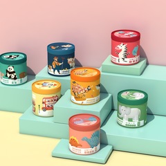 Wooden Bucket Puzzle for Children, Girls and Boys, Kindergarten Animal Cognition Early Education 1-7 Level Puzzle Toy