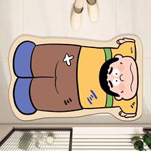 卡通浴室吸水地垫卫生间速干防滑脚垫家用软硅藻泥厕所进门脚垫子