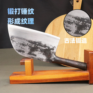Hand-Forged Dual-Purpose High-Carbon Steel Cleaver for Chopping Bones and Vegetables, Chef's Five-Star Recommendation A48 Bone Cleaver