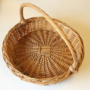 Hand-held flower basket, creative pastoral style fruit disc, flower arrangement, egg storage, picnic B&B style basket