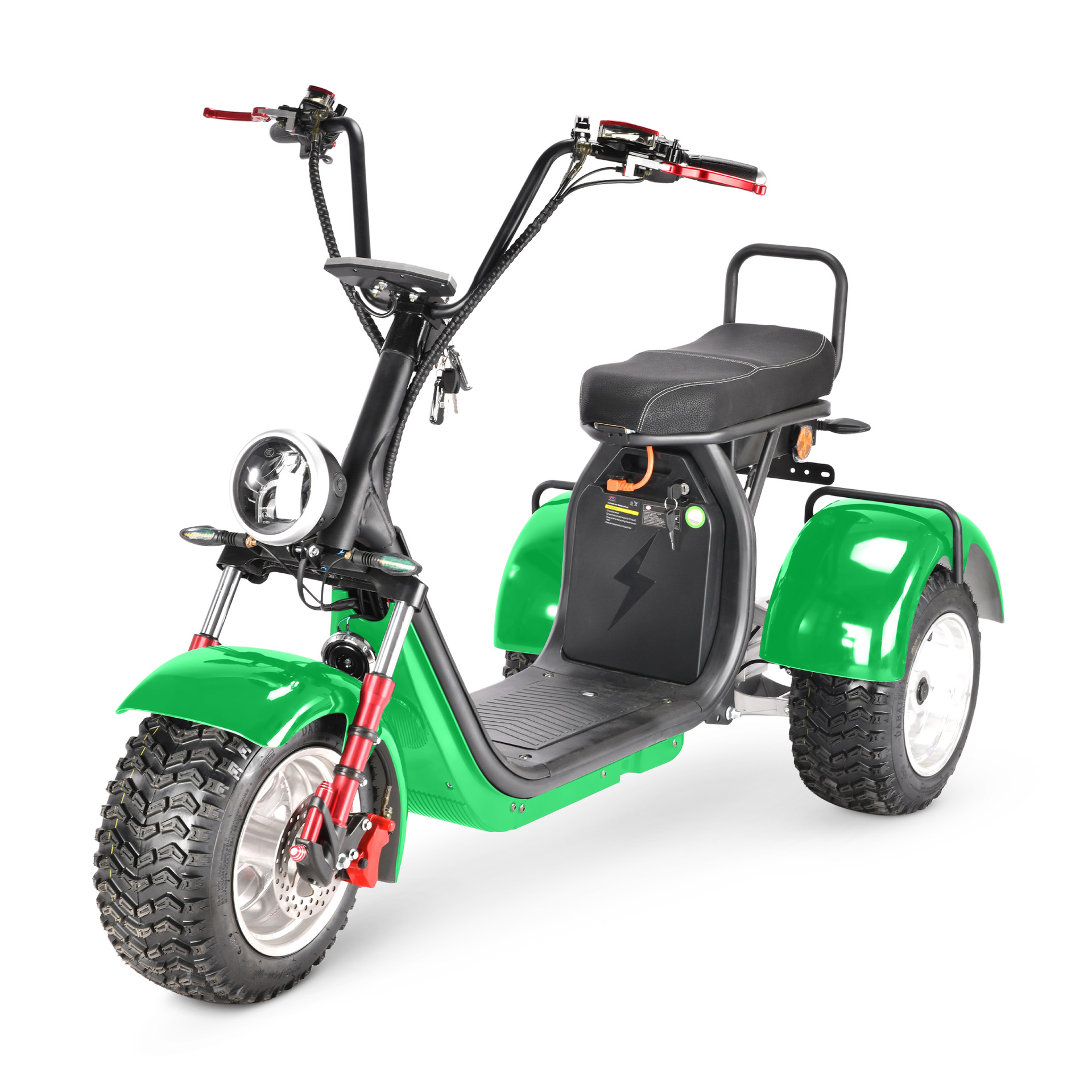 Eec Adult Mobility Scooter Dual-Drive Left and Right Swing Large Seat Cushion Single Bar Three-Wheel Motorcycle Harley Electric Vehicle