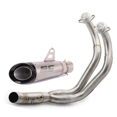 Mt07 Mt-07 R7 Xsr700 R7: Motorcycle exhaust pipe - full-set-d