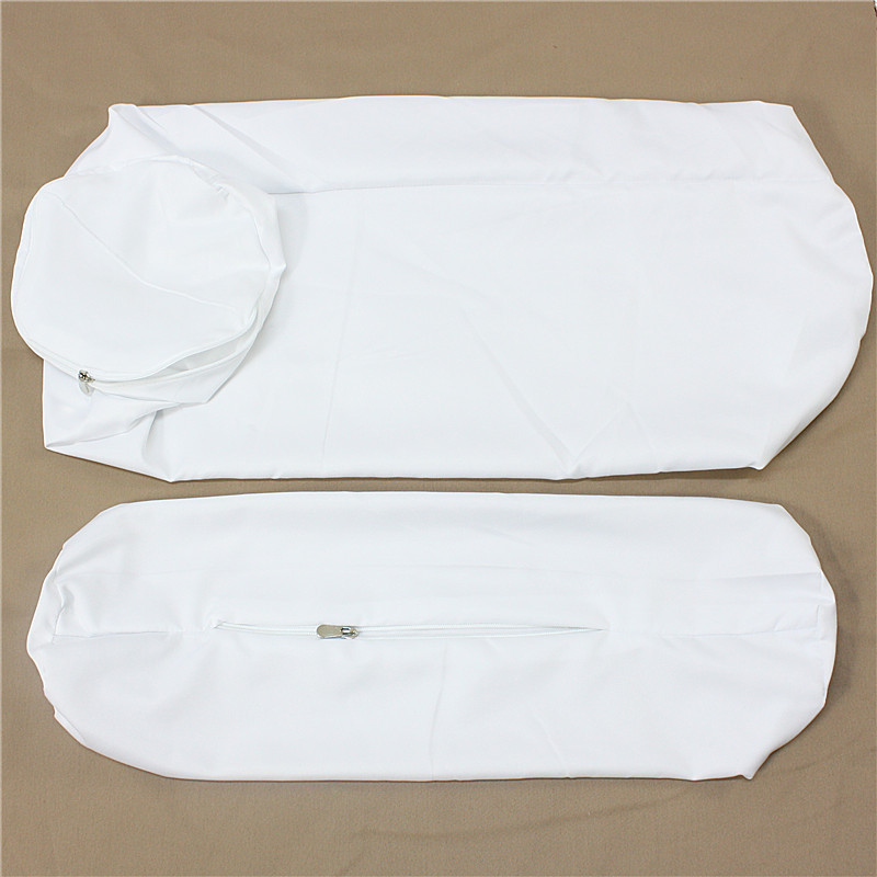Cylindrical Pillow Inner Cover Pillow Core Cover Pure White Sanding Fabric Cylindrical Cover Candy Long Pillow Inner Cover Spot