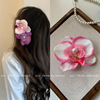 Advanced hair accessory, retro three dimensional hairgrip, high-quality style, french style, flowered