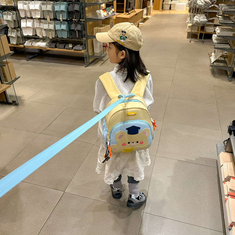 2025 nueva mochila de jardín de infantes oso ligera mochila de espalda para niños 3 - 6 mochila anti-perdida para niños y niñas 5