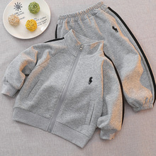 儿童套装2026春季新款男童日系潮牌两件套宝宝春秋休闲运动套装潮