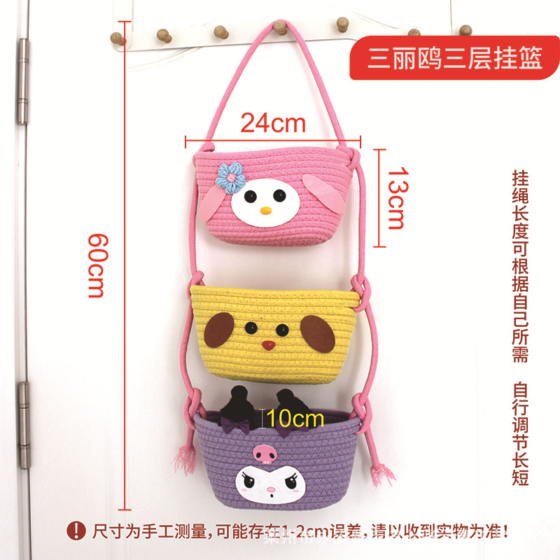 Cesta colgante de tres capas Mele