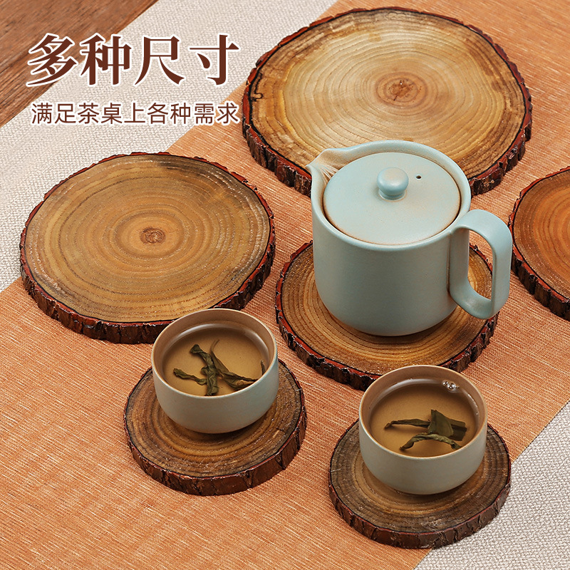 T9J5批发实木茶垫杯垫木质餐垫隔热垫功夫茶杯托茶杯垫茶道茶具茶