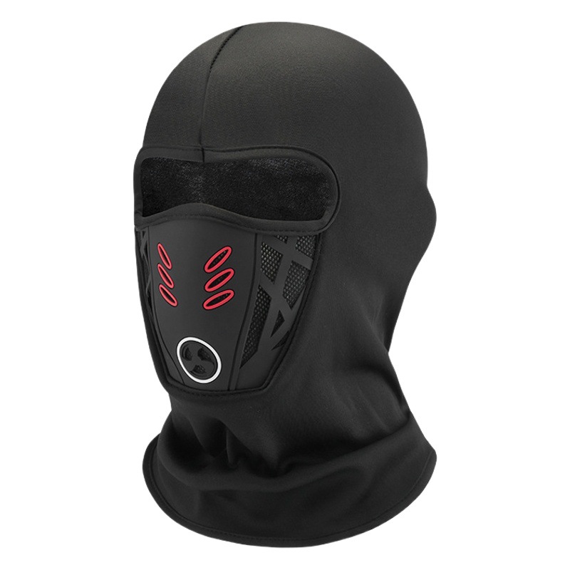 Winter fleece-lined warm mask men's riding electric motorcycle helmet headgear lining full face cold-proof ski hat