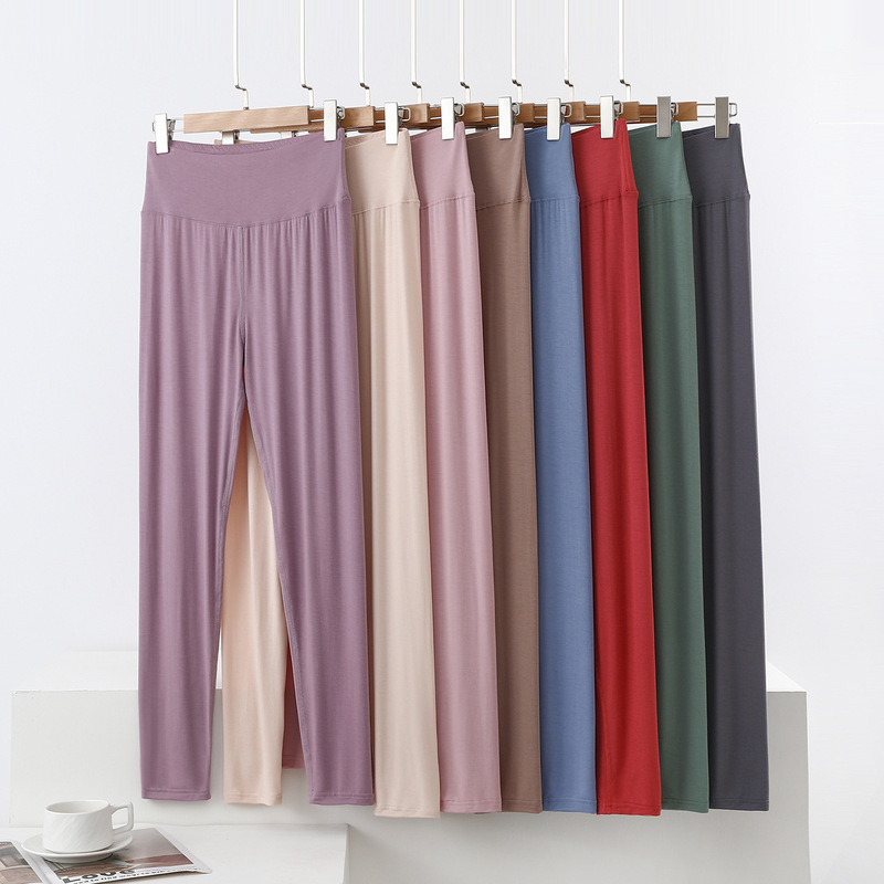High-Waisted Thin Seamless Thermal Pants for Women, Modal Leggings, Plus-Size Nine-Point Pants, Inner Wear for Spring and Autumn, Warm Base Layer Pants High-Waisted Thin Seamless Thermal Pants for Women, Modal Leggings, Plus-Size Nine-Point Pants, Inner Wear for Spring and Autumn, Warm Base Layer Pants