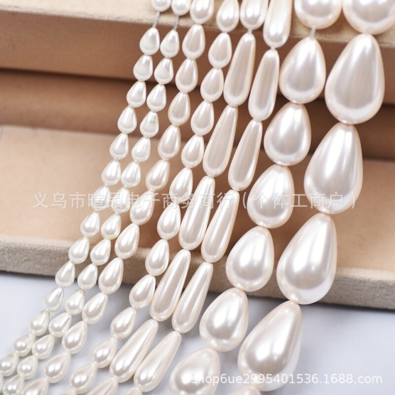 Direct from the manufacturer: 8X11MM water drop-shaped high-quality imitation Swarovski pearls DIY jewelry accessories with 40CM cotton thread