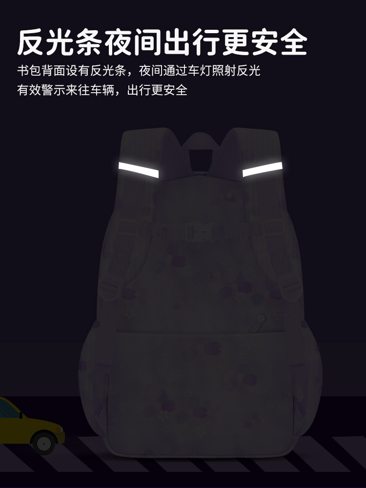 Mochila escolar de niña de dibujos animados puerta de refrigerador mochila de hombro de gran capacidad mochila de niños ultra ligera mochila de lentejuela ligera