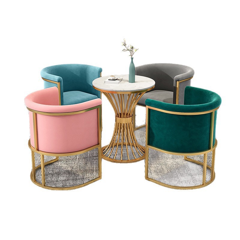 Negociaciones comerciales sofá / silla de una persona departamento de ventas 4S tienda cafetería salón de belleza tienda de ropa sofá / mesa / silla combinación