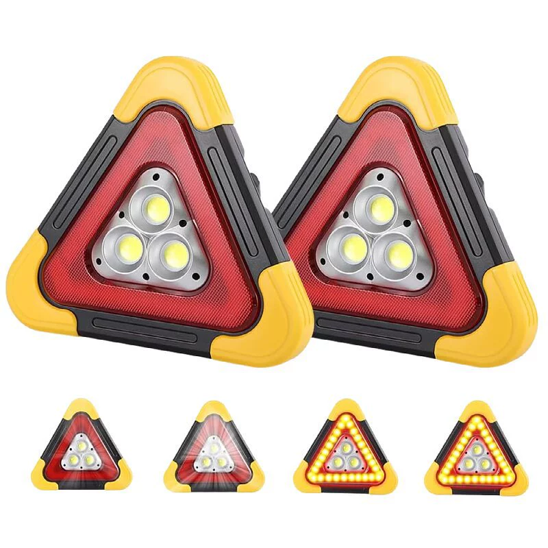 Солнечный треугольник свет Многофункциональный COB сигнальная лампа USB перезаряжаемые аварийный свет работы складной световой сигнал движения
