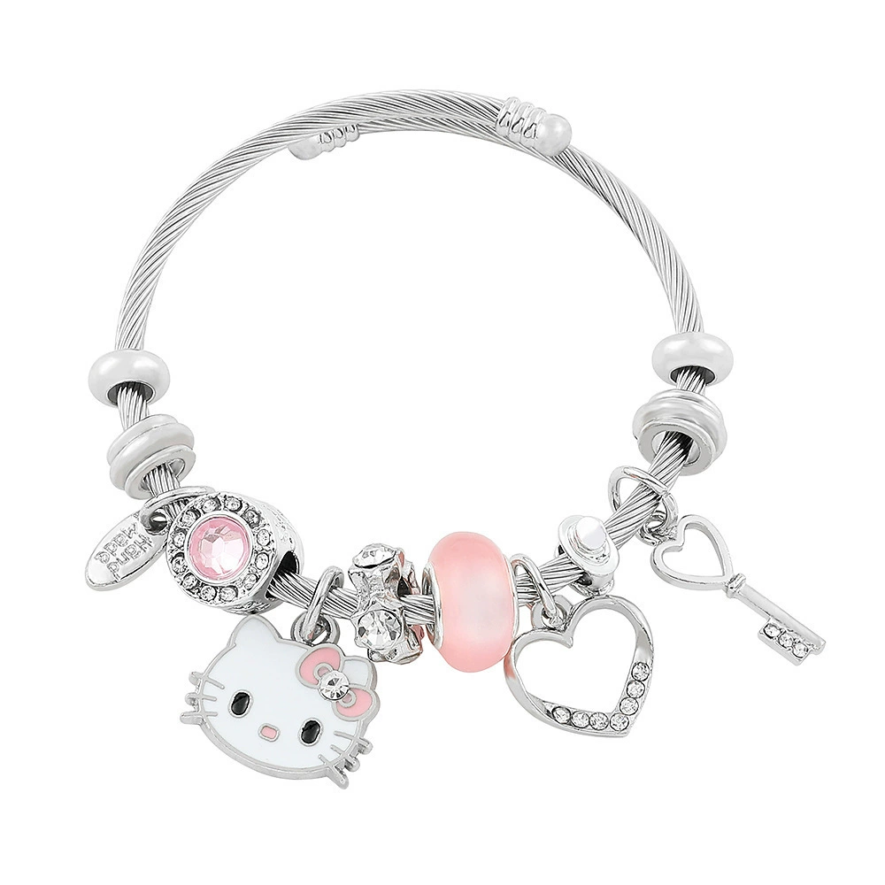 Браслет Hello Kitty японского стиля, 18 см + удлинитель 5 см, браслет-талисман, диаметр 60 мм