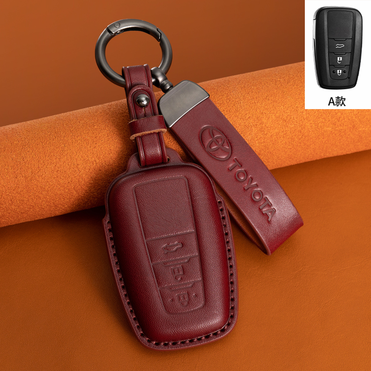 A타입 - 버건디 [가죽로프]