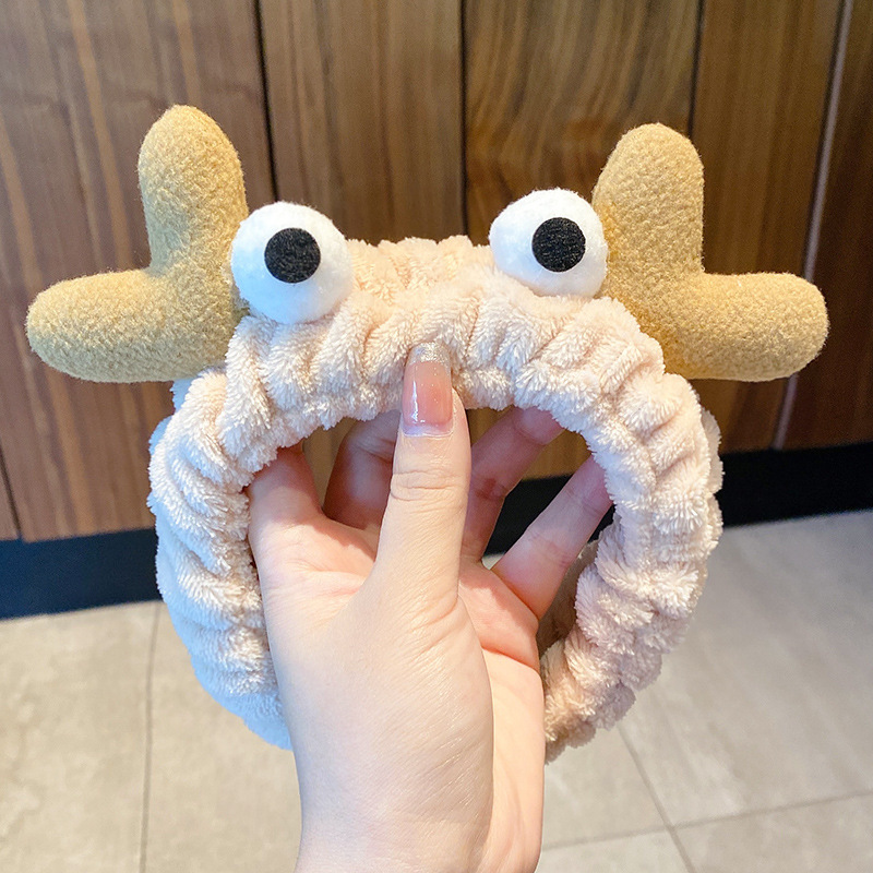 Lavar la cara, banda de cabello para mujeres, máscara de maquillaje especial antideslizante, linda, extraña banda de cabello elástica sin rastro, 2024 nuevo