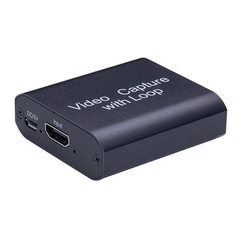 USB карта видеозахвата с кольцом, HD HDMI для ноутбука, Switch, трансляций и PS4