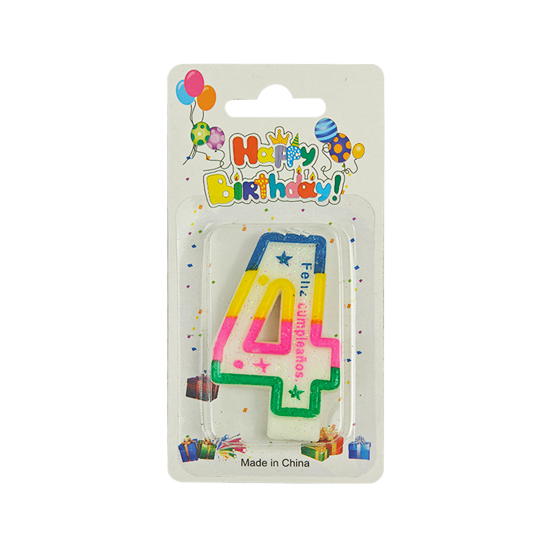 ¿Velas digitales de exportación espumantes de vela espumosa de polvo de brillo de vela digital 0 - 9 y signo de interrogación? Candle cumpleaños