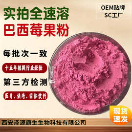 巴西莓粉食品级速溶固体饮料原料巴西莓果粉1KG起SC工厂现货包邮