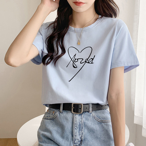 Orange Short-Sleeve T-Shirt for Women, Loose-Fit Plus-Size, True-Shoulder Design, Versatile Top—Perfect as a 2025 Layering Base Shirt