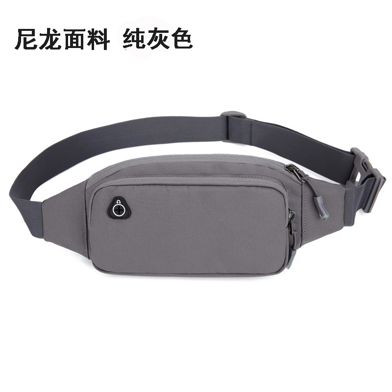 Transfronterizo al aire libre senderismo ocio bolsa hombres y mujeres cajero teléfono móvil bolso crossbody pecho bolsa correr fitness deportes cintura bolsa